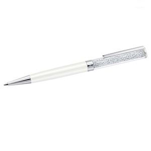 NEW Swarovski Crystalline Ballpoint Pen White w/ Black Ink